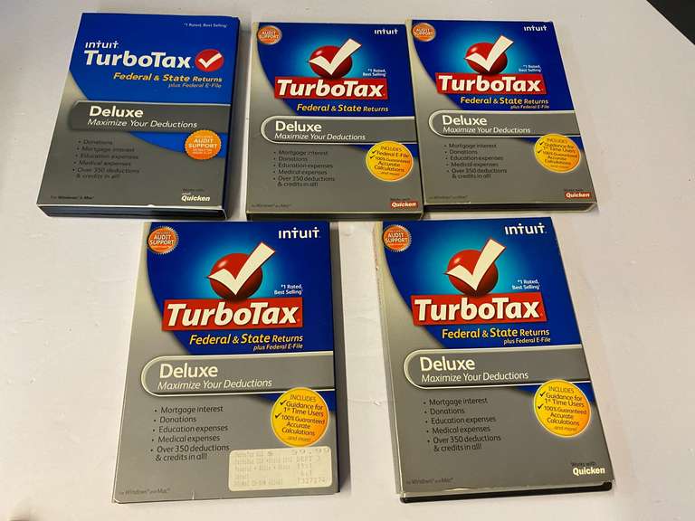 TurboTax instructional DVDs for past years, see pictures for details. image
