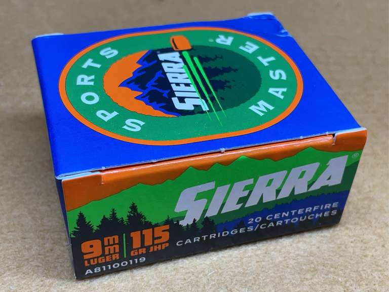 SIERRA SPORTS MASTER 9MM JHP - 20 RDS image