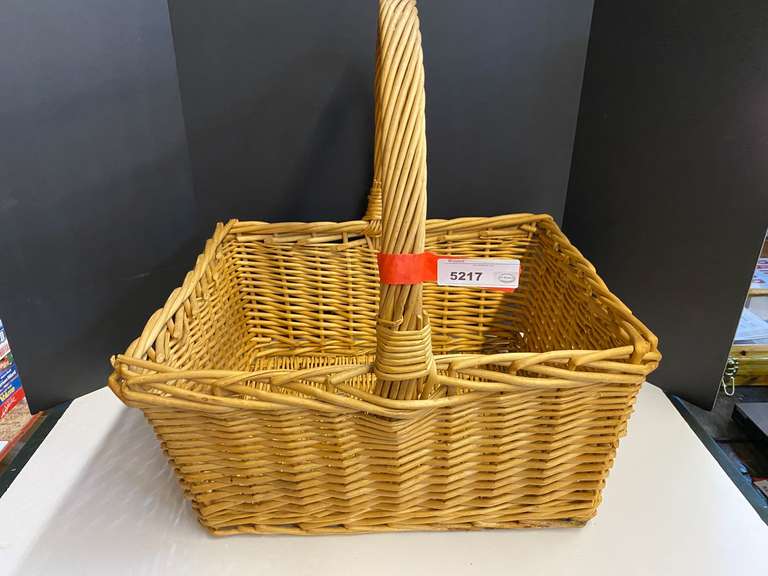 Large square woven basket, see pictures for details. image