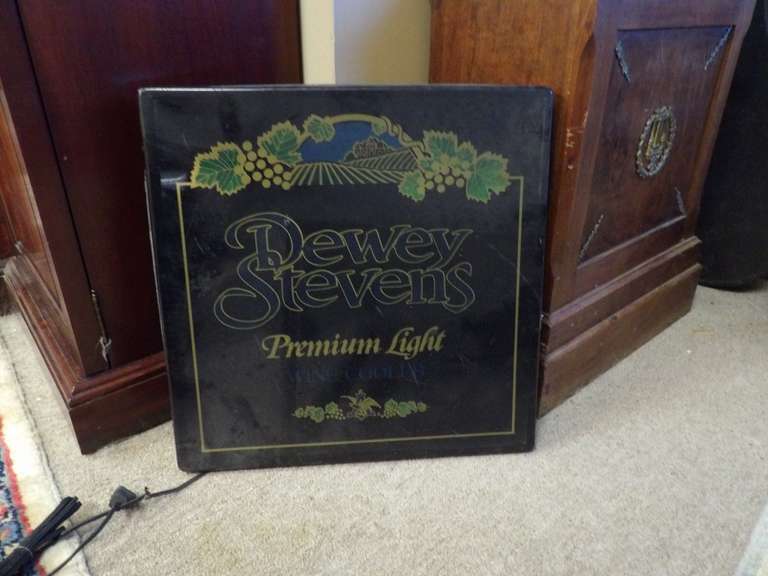 DEWEY STEPHENS PREMIUM LIGHT ELECTRIC BAR SIGN image
