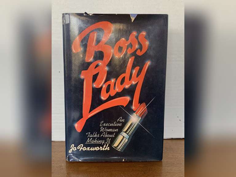 1978 AUTOGRAPHED "BOSS LADY" BY JO FOXWORTH HARDBACK BOOK image