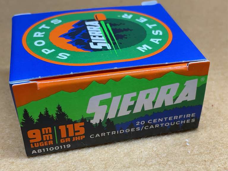 SIERRA SPORTS MASTER 9MM JHP - 20 RDS image