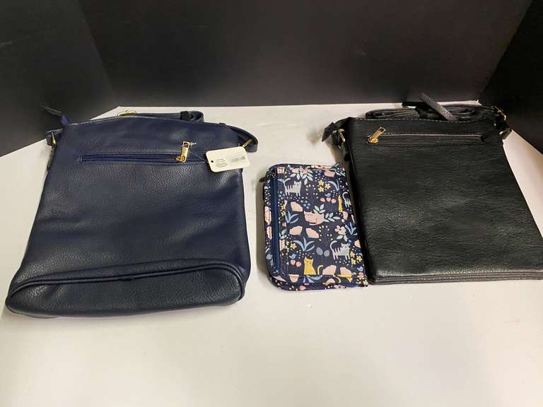 Ladies handbags and clutch, see pictures for details. image