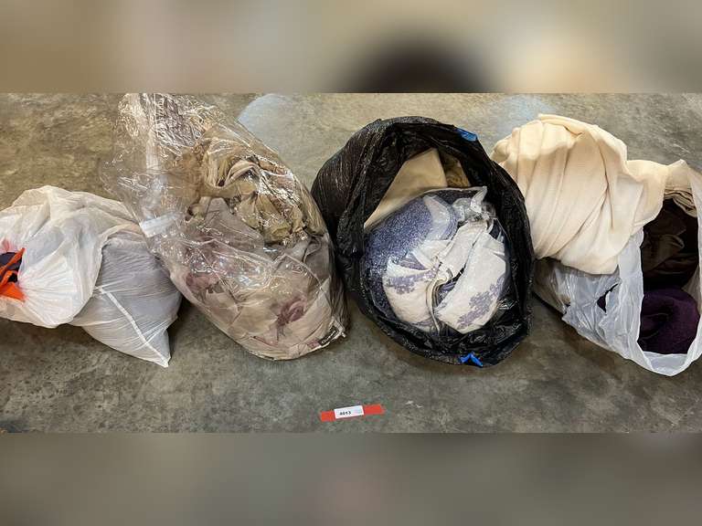 Assorted blankets, towels, and window treatments. See pictures for details. image