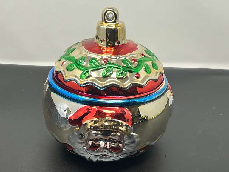 “Santa Globe Treat Jar”, comes in original box, see pictures for details. image