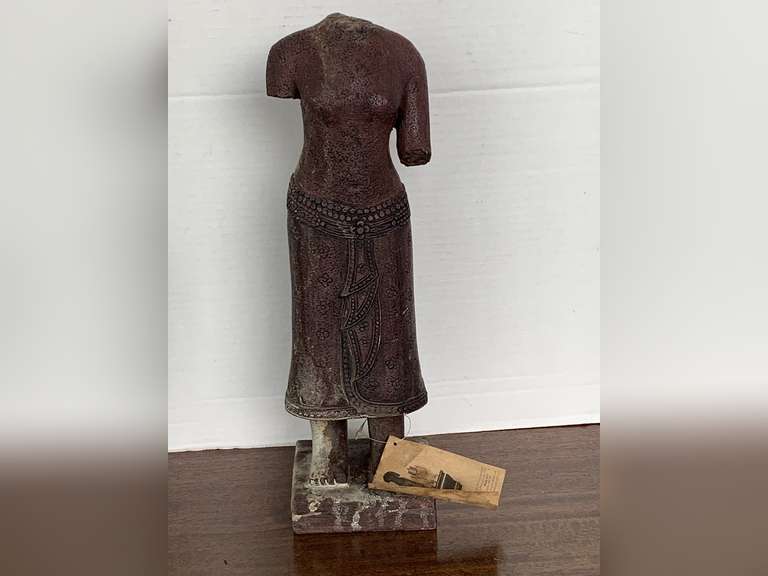 2006 RESIN UMA STATUE 14" TALL X 4 1/2" WIDE image