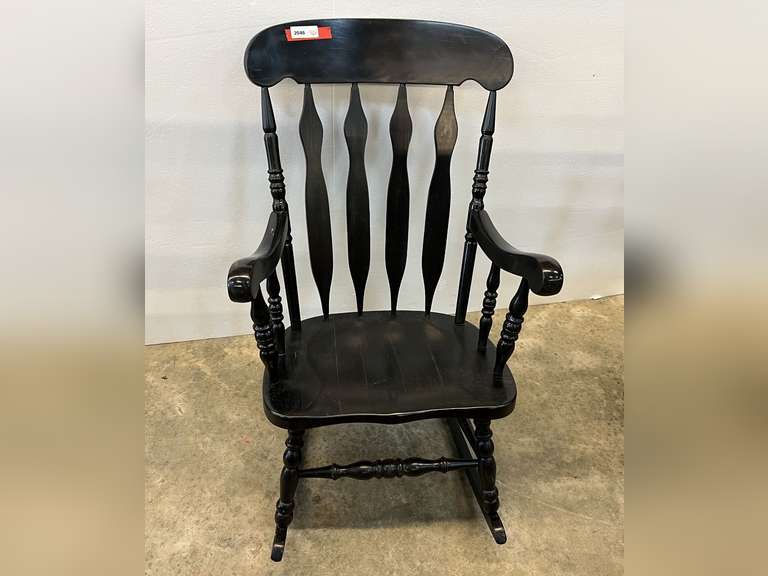 Vintage wooden rocking chair, see pictures for details. image