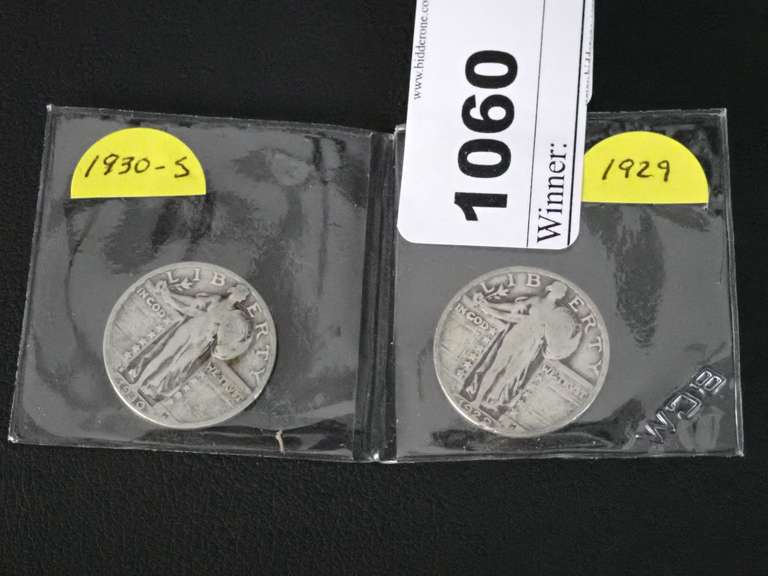 1930-S & 1929 STANDING LIBERTY QUARTERS image