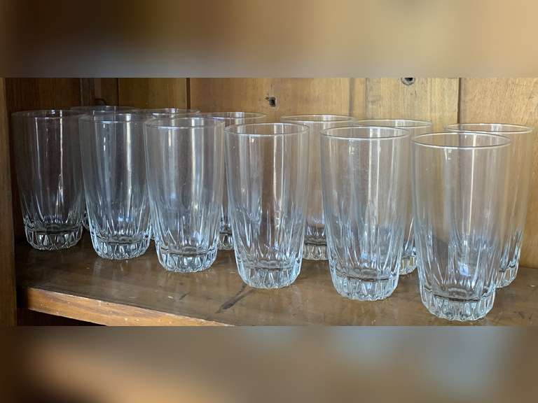 SET OF 12 CRISTAL D'ARQUES WATER GLASSES image