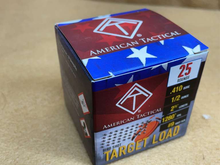 AMERICAN TACTICAL TARGET LOAD 410  2 1/2" #9 - 25 RDS image