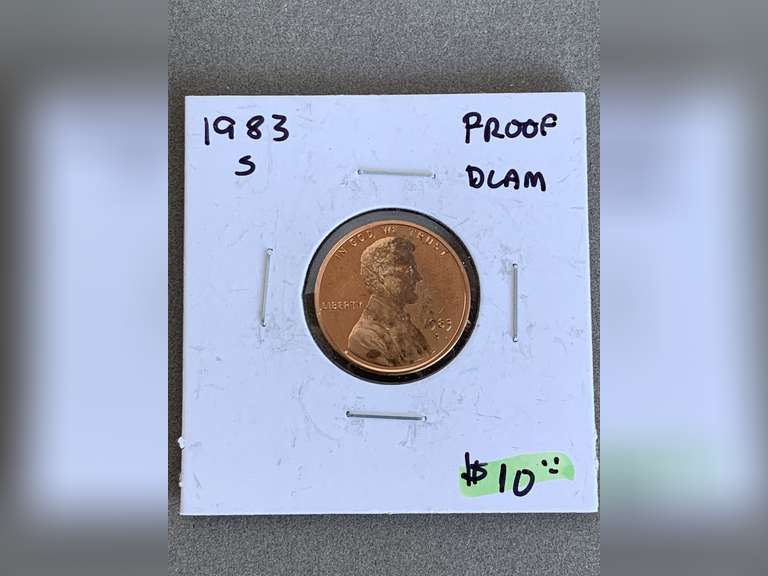 PROOF LINCOLN PENNY 1983S - CHECKOUT image