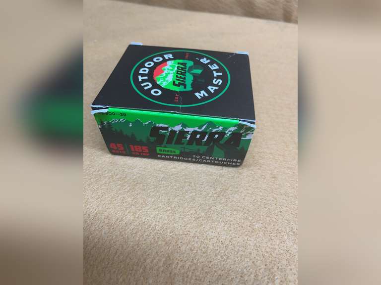 SIERRA OUTDOOR MASTER 45 AUTO JHP - 20 RDS image