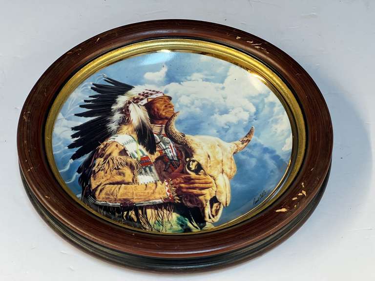 Native American themed collector plate, this piece is numbered, from the American Indian Heritage Foundation Museum, see pictures for details. image