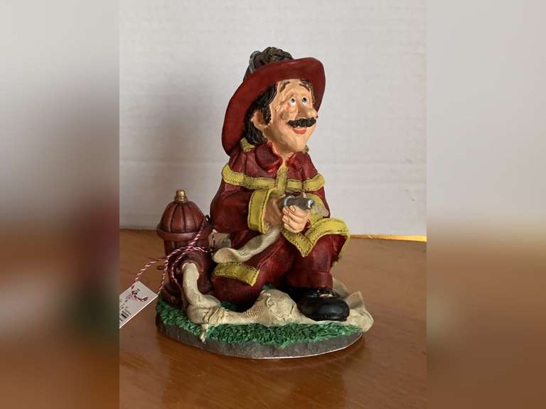 VINTAGE DOUG HARRIS COLLECTION "ALL FIRED UP" 5 3/4" TALL W/ BOX image