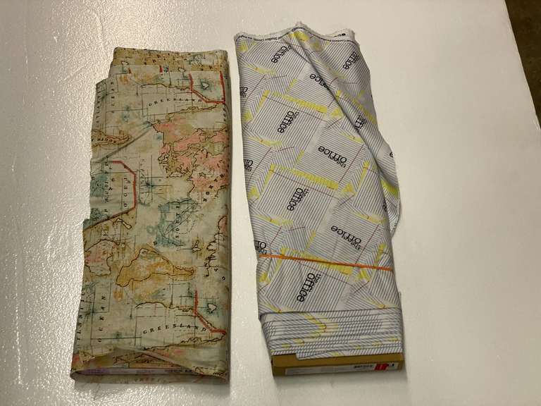 Partial bolts of novelty fabric, 43” and 44”, see pictures for details. image