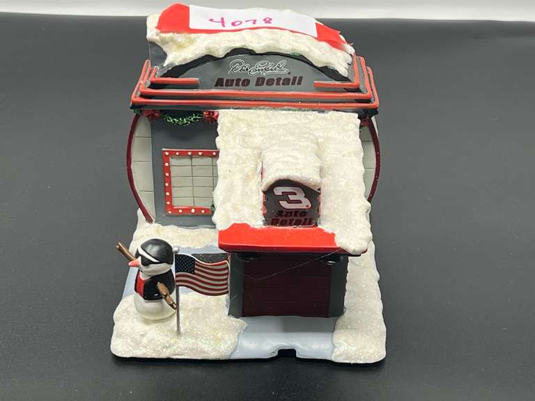 Dale Earnhardt Christmas village, “Detail Shop”, see pictures for details. image