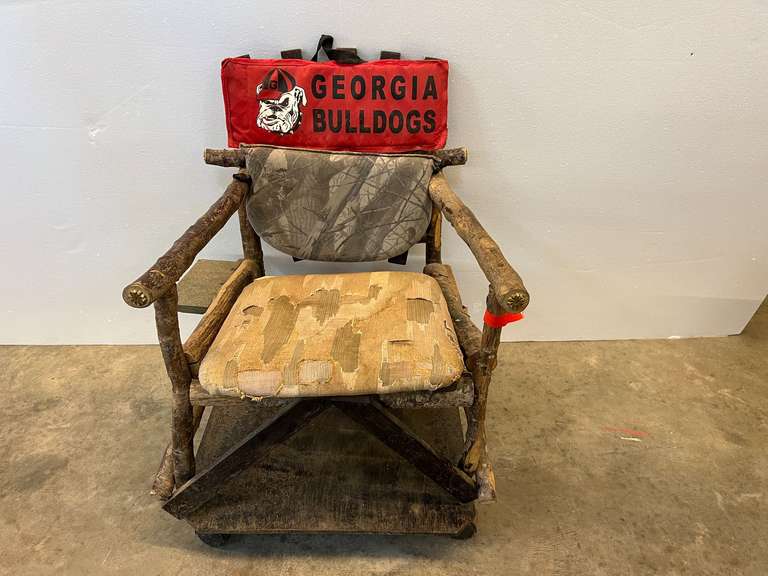 Primitive custom chair on rolling platform, see pictures for details. image