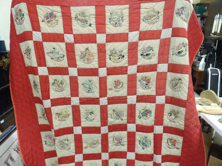 VINTAGE HANDMADE QUILT image