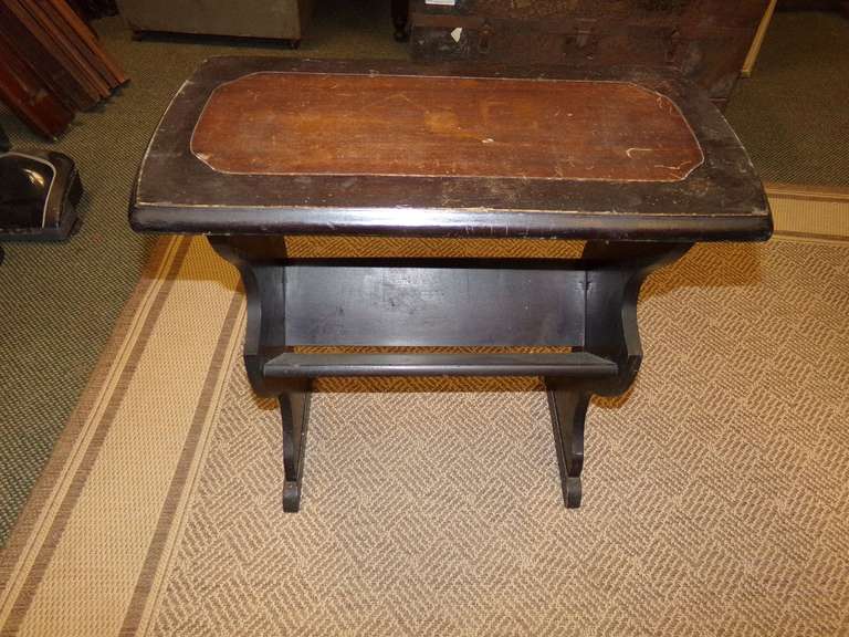 VINTAGE WOODEN MAGAZINE RACK image