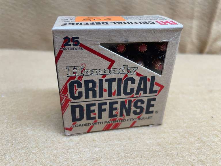 HORNADY CRITICAL DEFENSE 9MM FTX - 25 RDS image