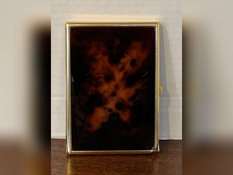 VINTAGE FLAMEX TORTOISE SHELL CIGARETTE CASE image