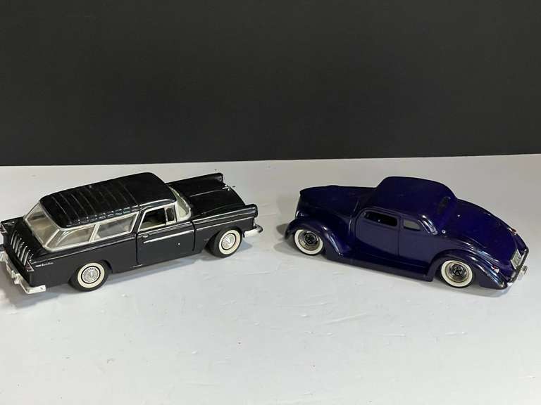 1955 Chevrolet Bel-Air Nomad diecast replica, also includes a 1936 Ford coupe replica, see pictures for details. image