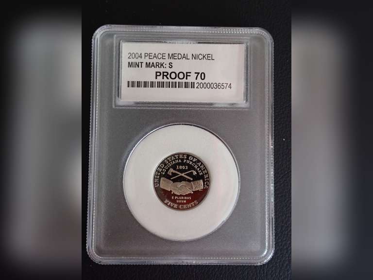 2004-S PEACE MEDAL NICKEL PCC - PROOF 70 image