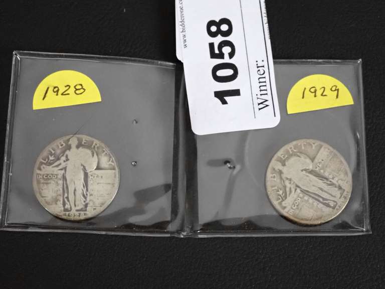 1928 & 1929 STANDING LIBERTY QUARTERS image