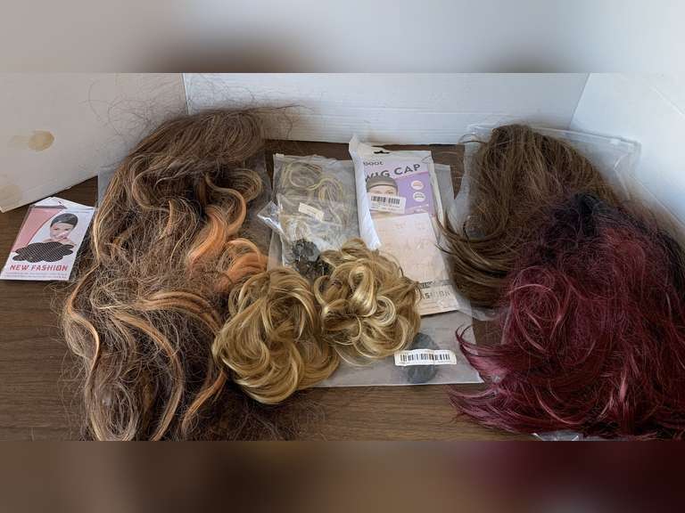 3 WIGS, WIG CAPS & MORE image