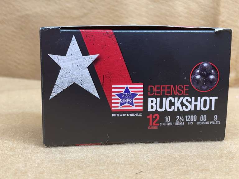 STARS AND STRIPES DEFENSE 12 GA '00' BUCK SHOT - 2 3/4" - 10 RDS image