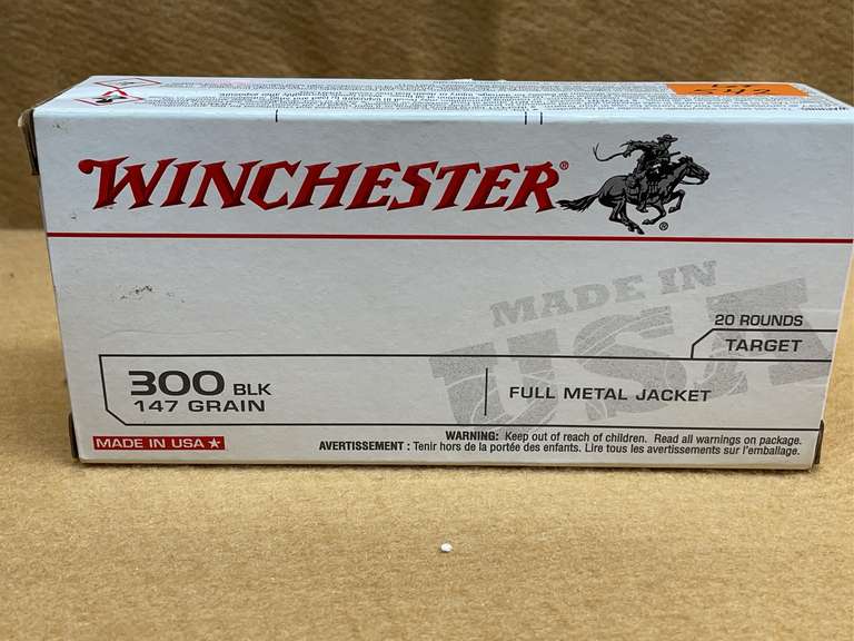 WINCHESTER TARGET 300 BLK FMJ - 20 RDS image