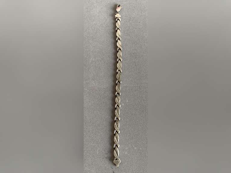 VINTAGE 925 STERLING LINK BRACELET (8.18 GRAMS) - CHECKOUT image