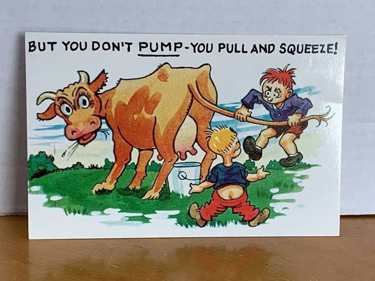 1 VINTAGE "FUNNY" POSTCARD image