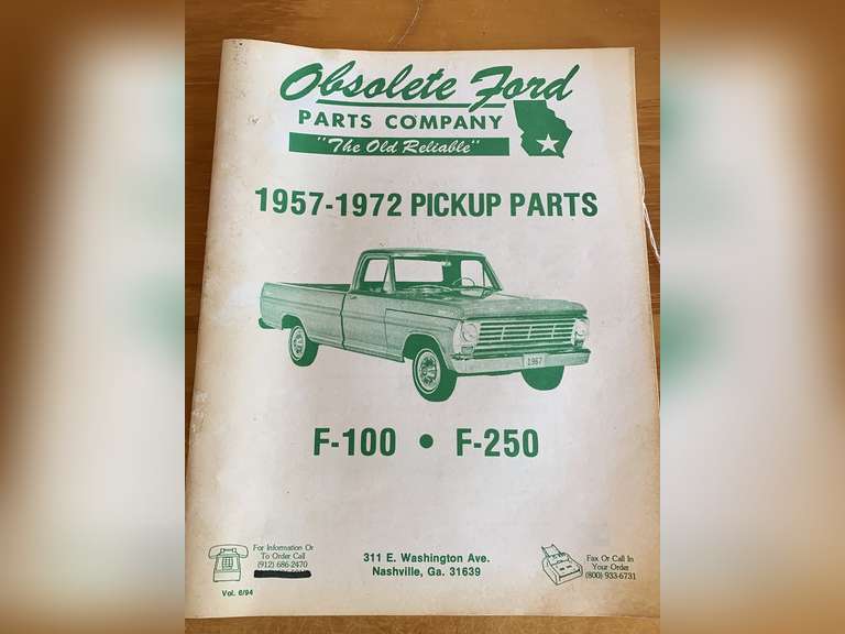 VINTAGE OBSOLETE FORD PARTS COMPANY CATALOG 1957-1972 PICKUP TRUCK PARTS F100, F200 - CHECKOUT image