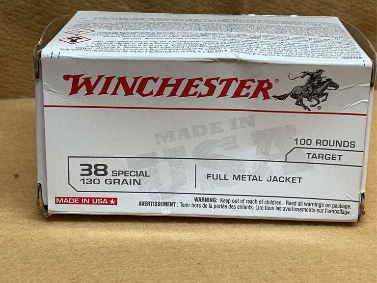 WINCHESTER 38 SPECIALL TARGET FMJ - 100 RDS image