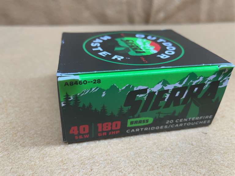 SIERRA OUTDOOR MASTER  40 S&W JHP - 20 RDS image