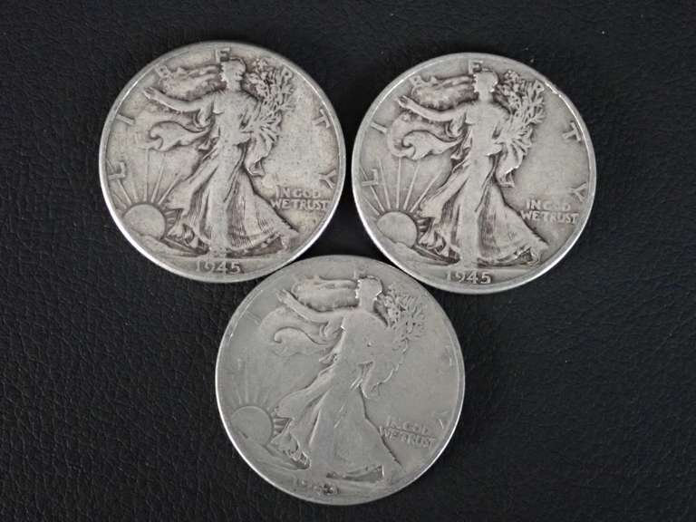 (3) WALKER HALF DOLLAR COINS image