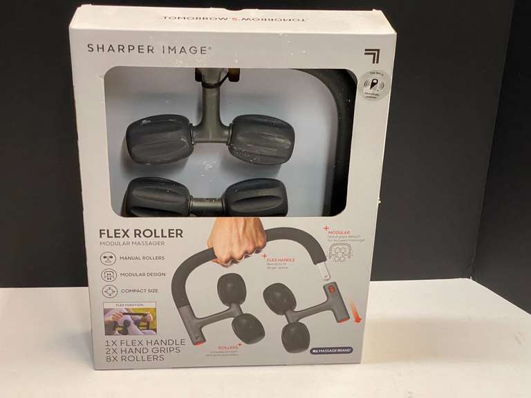 Sharper Image flex roller massager, comes in original box, see pictures for details. image