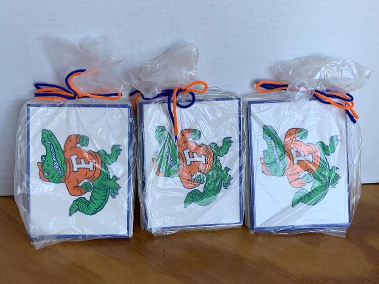 3 NEW SETS OF 12 FL GATOR NOTE CARDS image