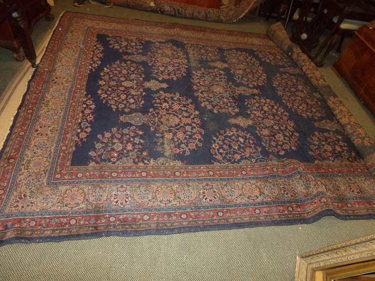 ANTIQUE PERSIAN RUG 9 X 12 image