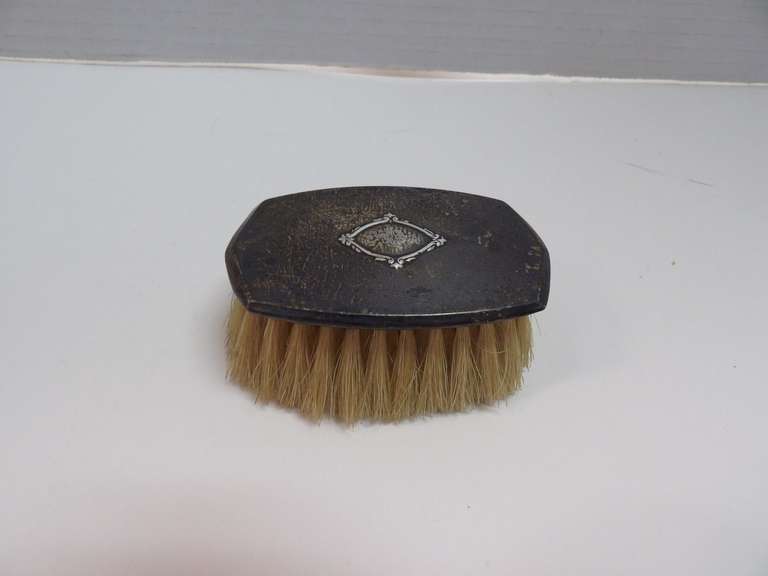 ANTIQUE BRUSH WITH STERLING SILVER HANDLE image