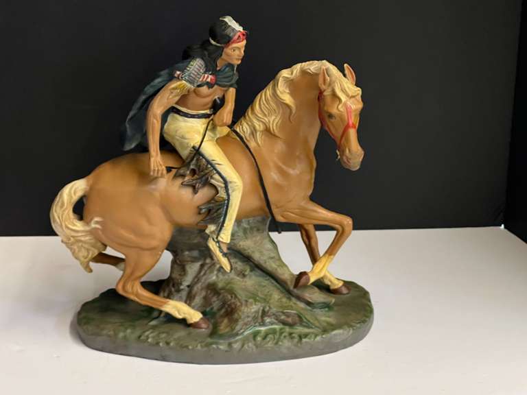 Ceramic Native American sculpture, see picture for details. image