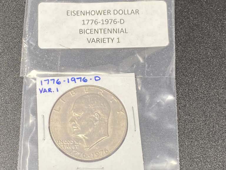 1776-1976-D Bicentennial Variety 1 Eisenhower Dollar, see pictures for details. image