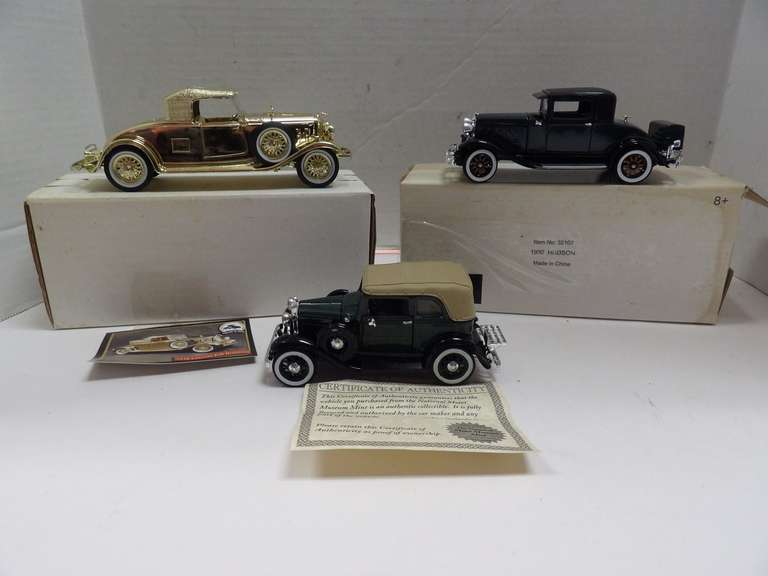 THREE NATIONAL MOTOR MUSEUM DIECAST MODEL CARS image