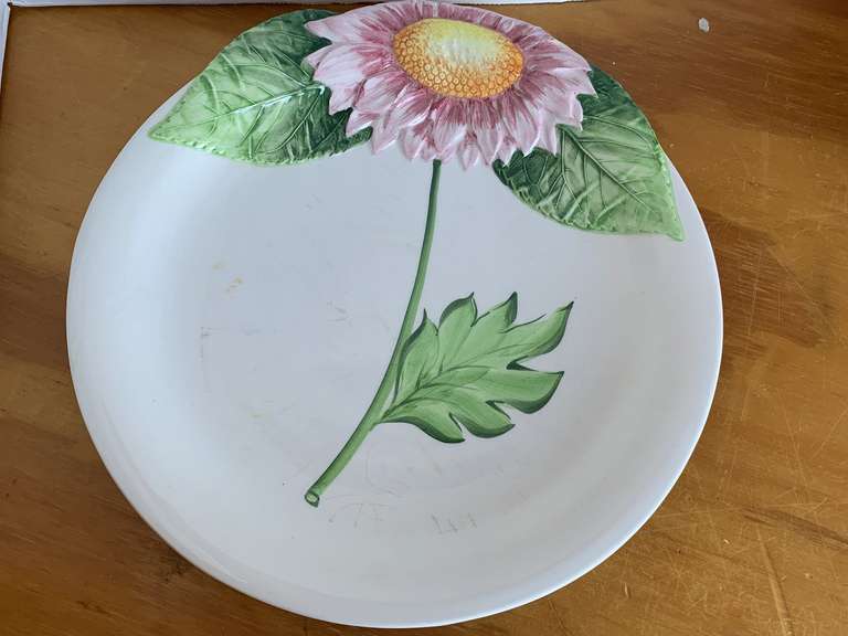 ANCORA HAND PAINTED 11" ROUND SERVING TRAY image