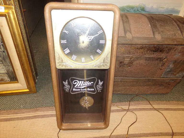MILLER HIGH LIFE BEER CLOCK CORD NEEDS REPAIR image