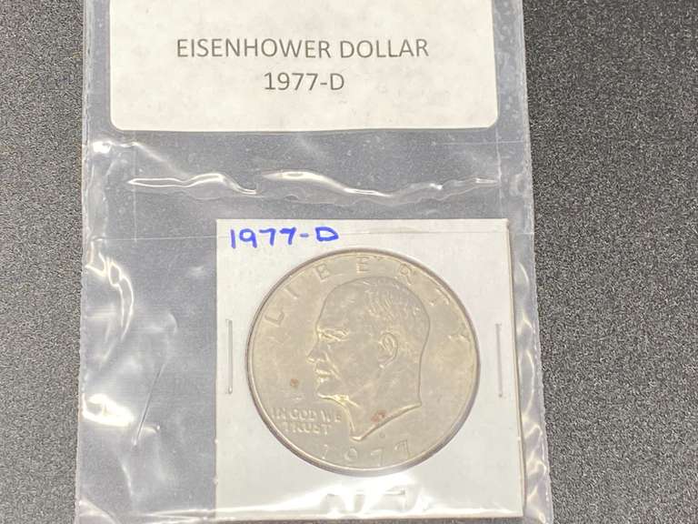 1977-D Eisenhower Dollar, see pictures for details. image