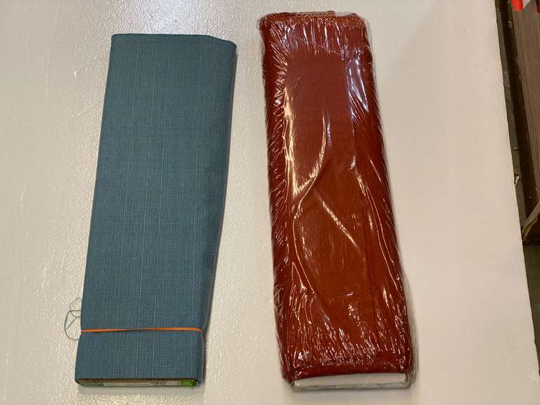 Bolt of fabric, 58”, also include a partial bolt of outdoor fabric, see pictures for details. image