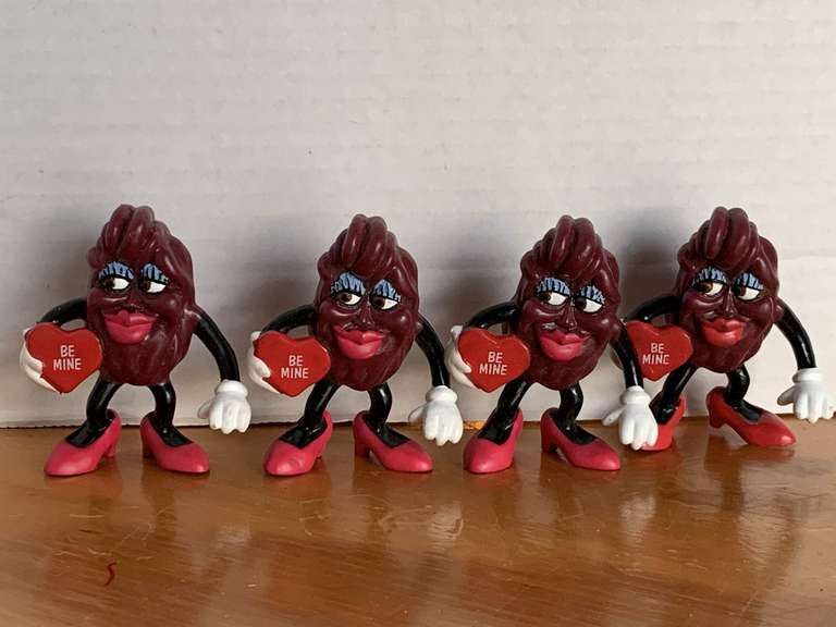 1988 CALIFORNIA RAISIN VALENTINE - 4 "BE MINE" image