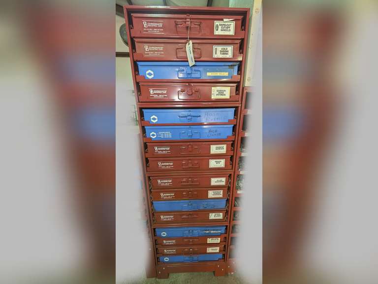 RETAIL HARDWARE PULL OUT SHELF/BOX UNIT AND ALL HARDWARE INSIDE image